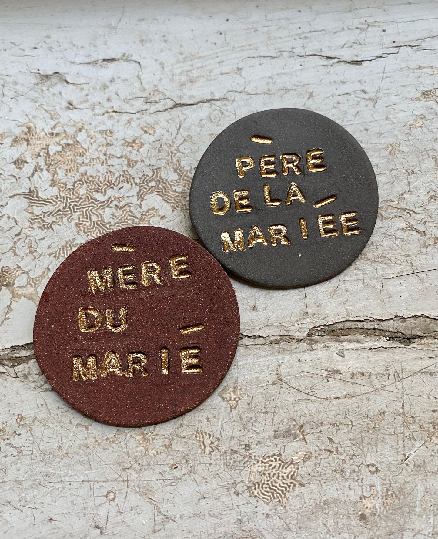 Badge  avec texte personnalisable ♡