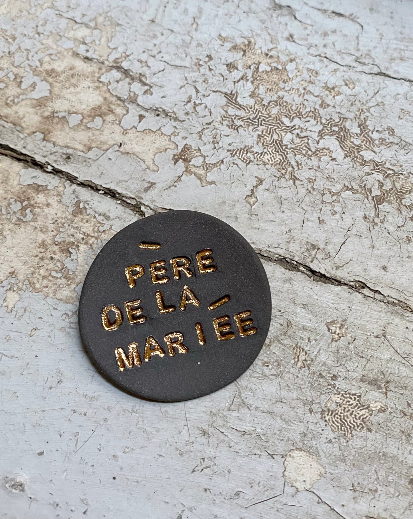 Badge  avec texte personnalisable ♡