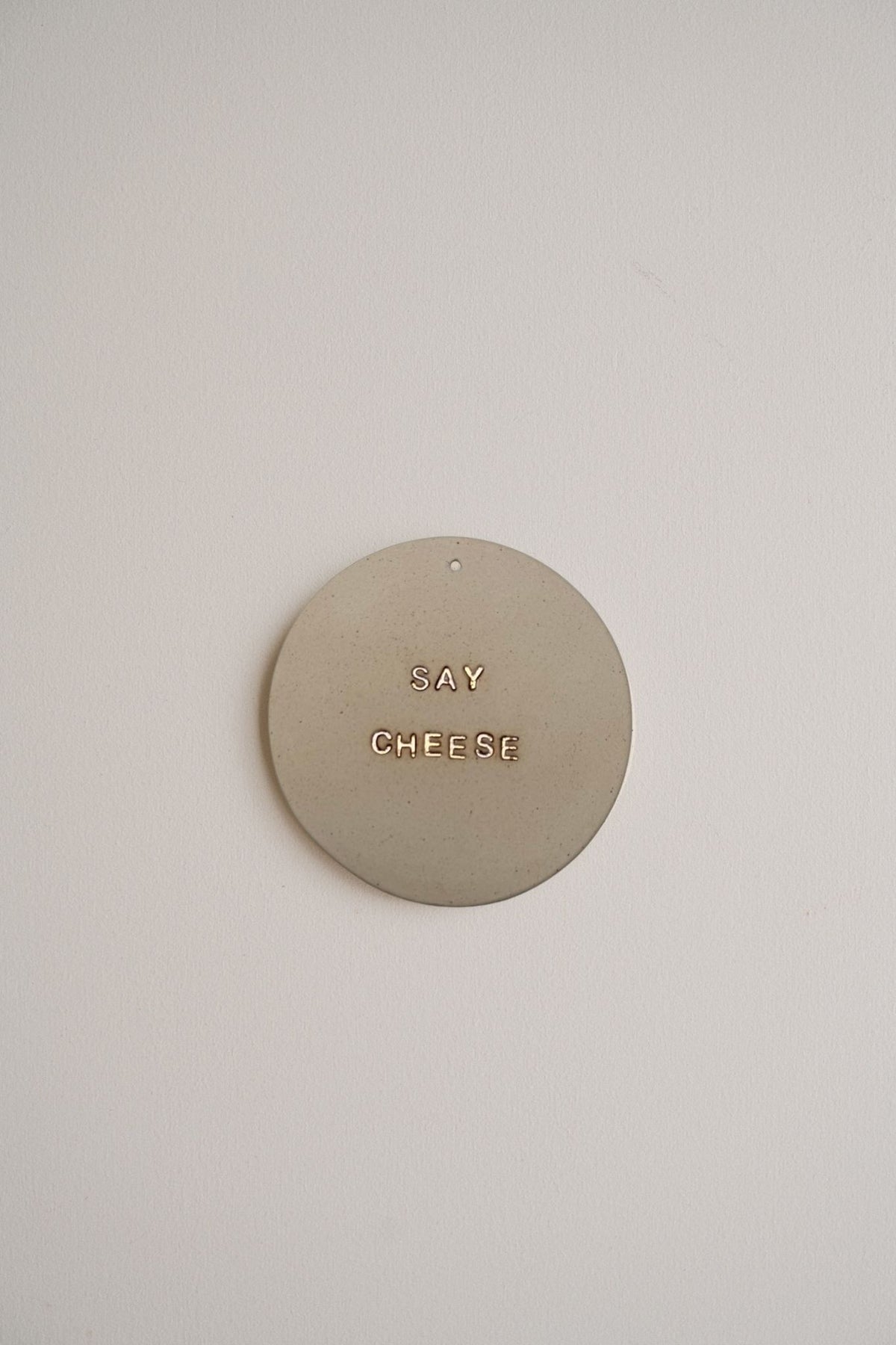 Plaquette "SAY CHEESE"