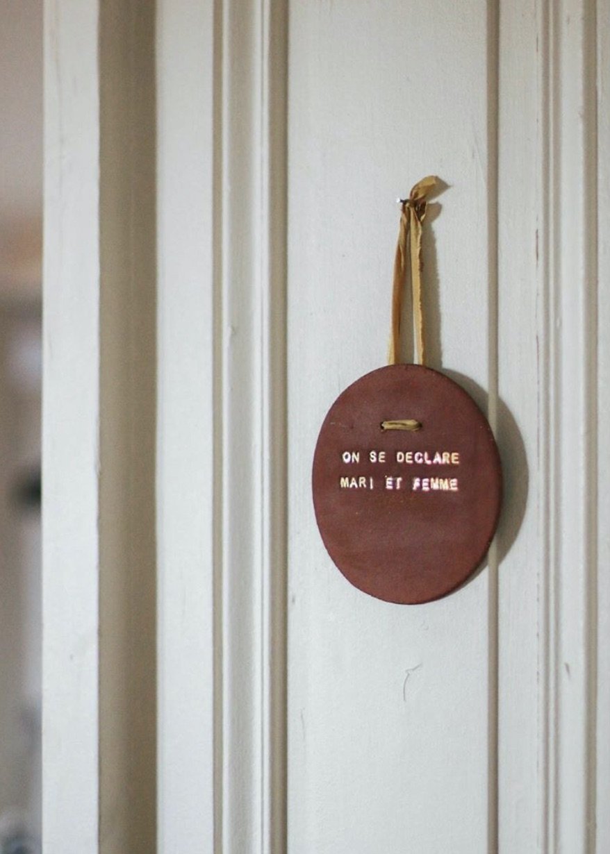 Porte alliances texte ♡