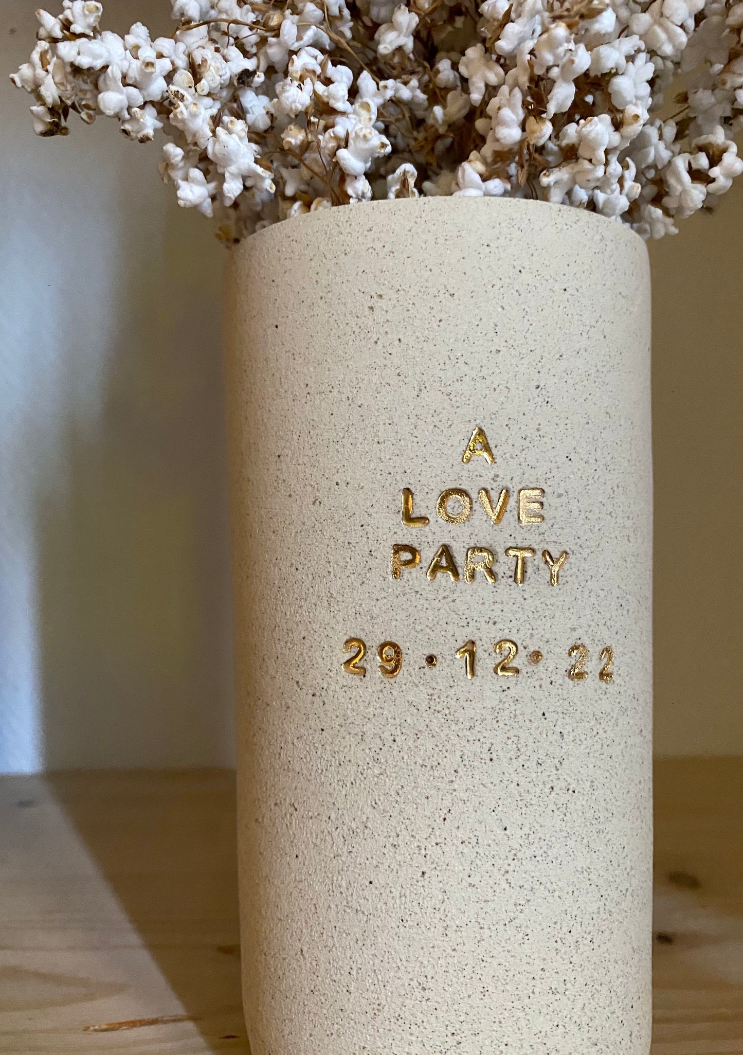 Grand vase avec texte personnalisable  ♡