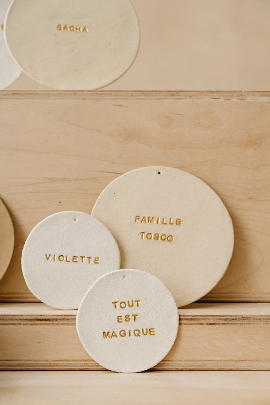 Ta famille — Plaquette personnalisable