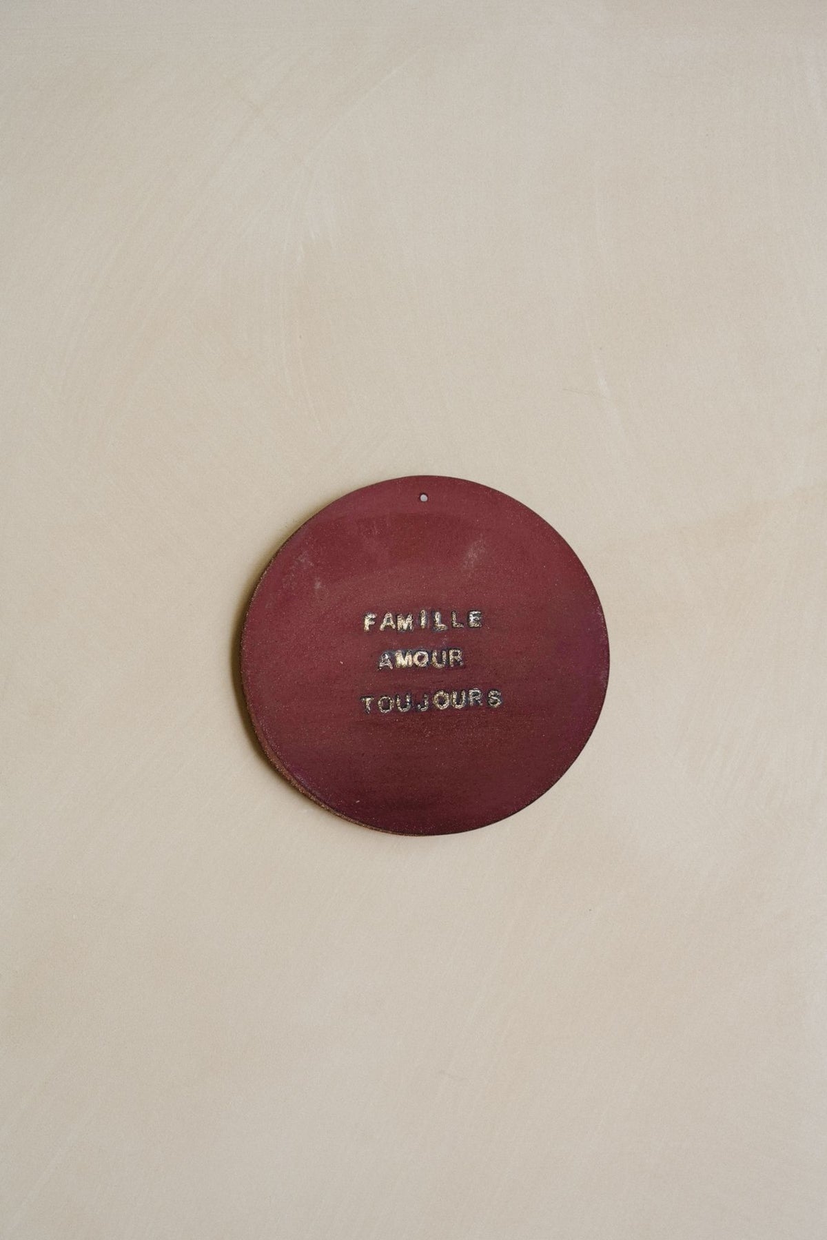 Plaquette décorative “FAMILLE AMOUR TOUJOURS”