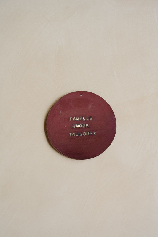 Plaquette décorative “FAMILLE AMOUR TOUJOURS”