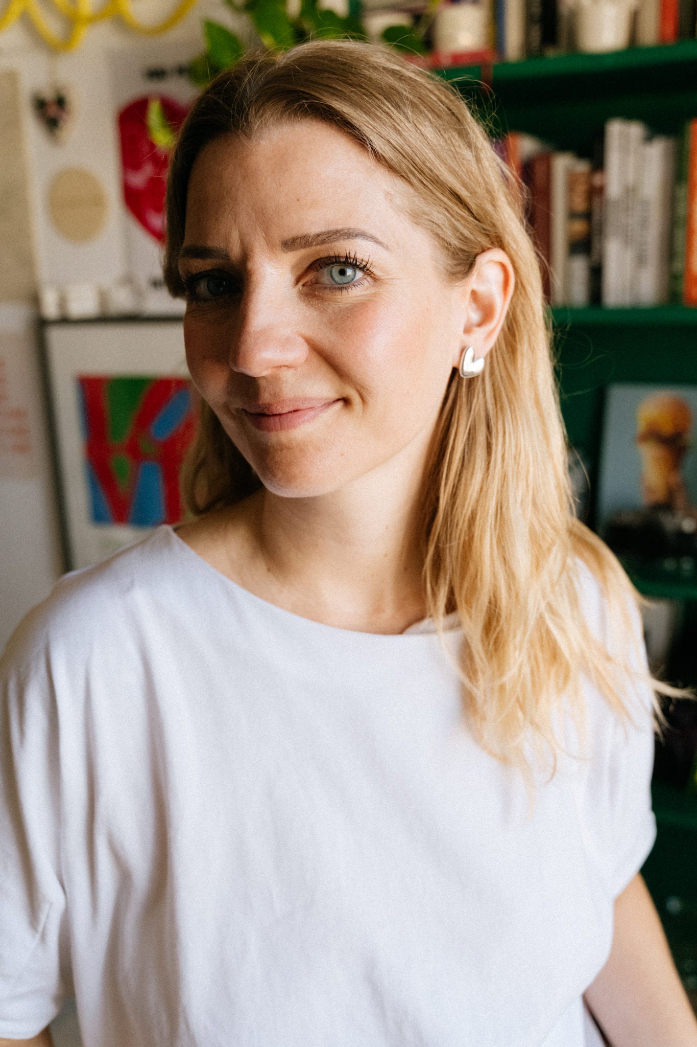 Le Crush argent brillant — Boucles d’oreilles cœur 🩶🩶