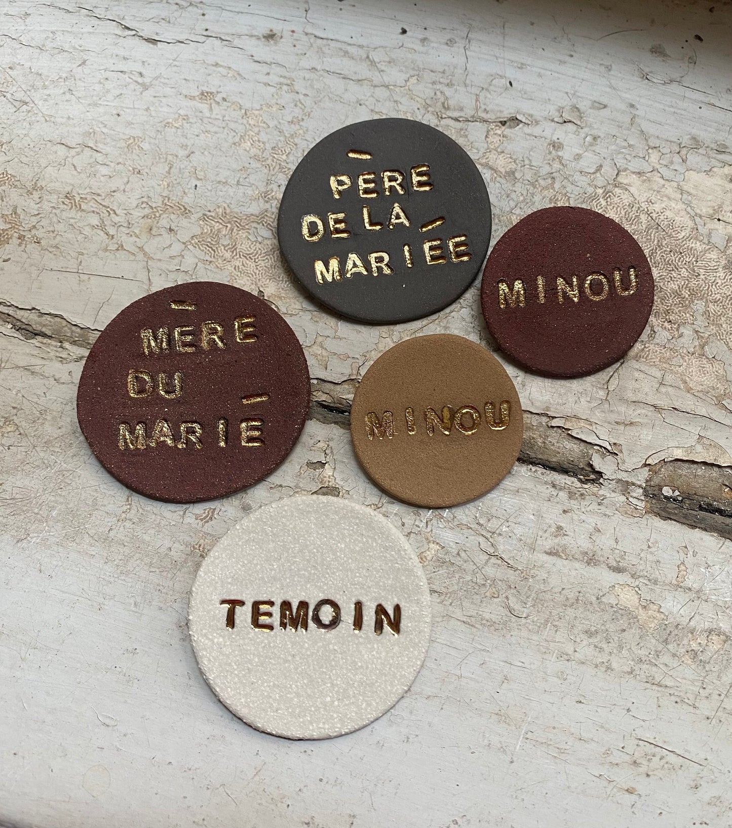 Badge  avec texte personnalisable ♡