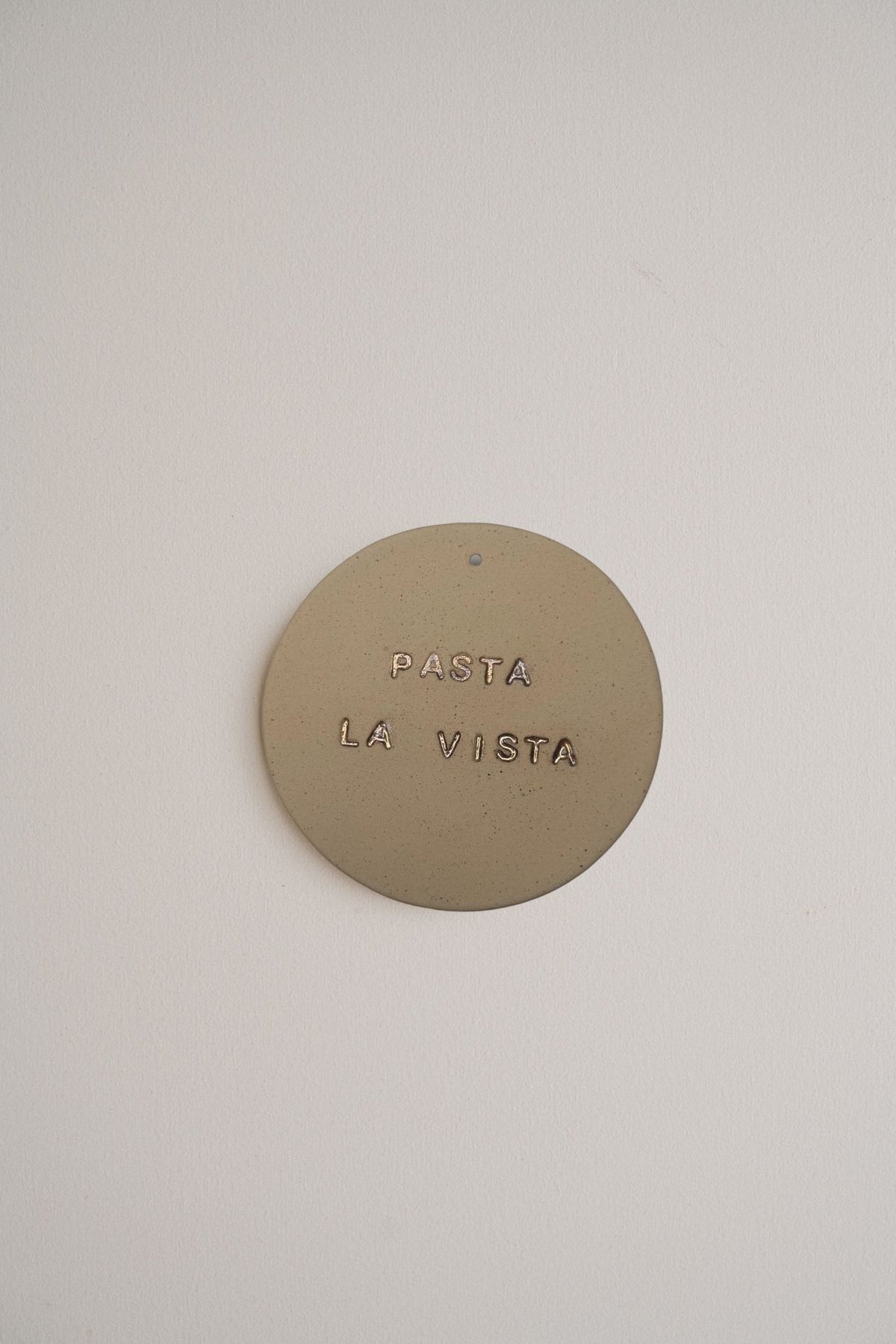 Plaquette décorative "PASTA LA VISTA"