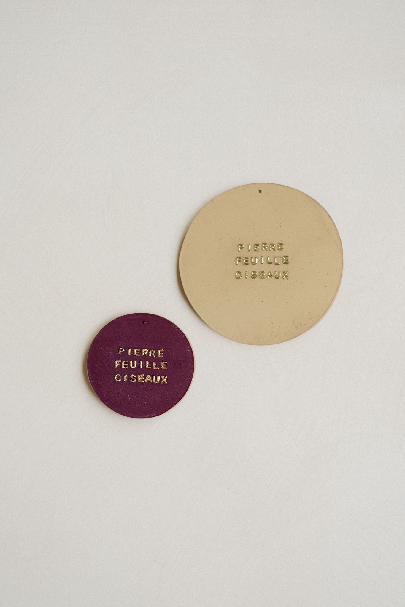 Plaquette décorative "PIERRE FEUILLE CISEAU"