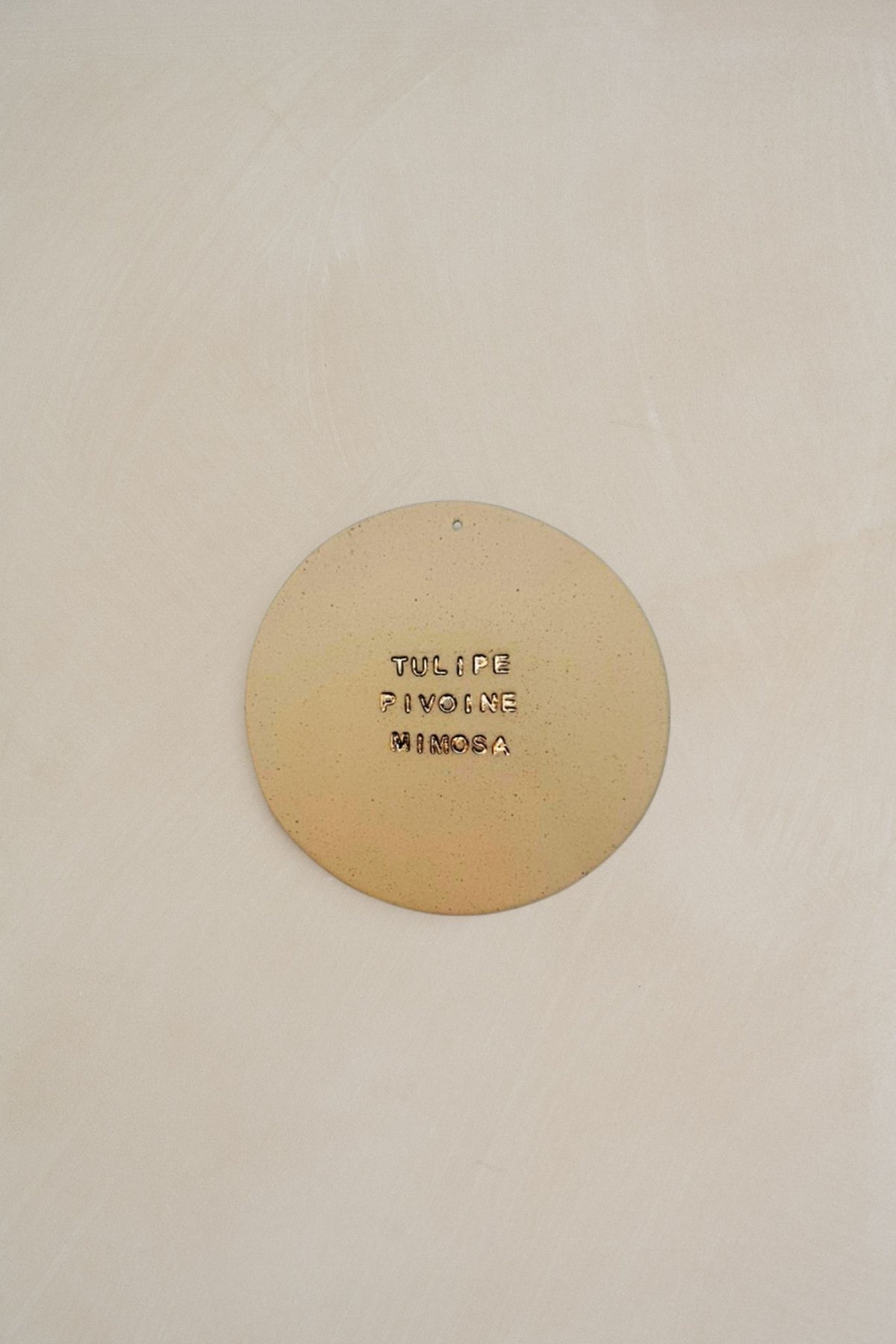Plaquette décorative “TULIPE PIVOINE MIMOSA”
