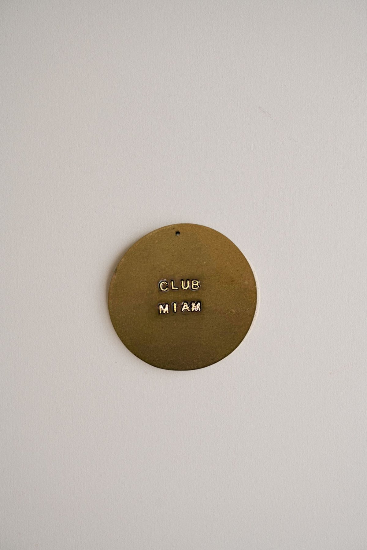 Plaquette décorative "CLUB MIAM"