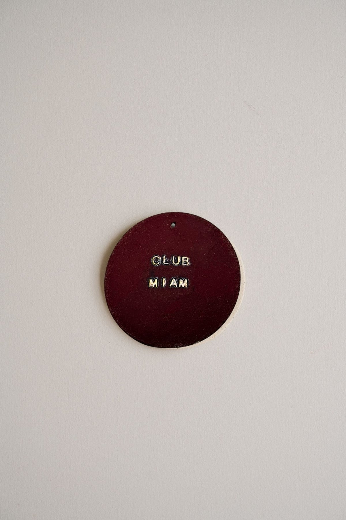 Plaquette décorative "CLUB MIAM"