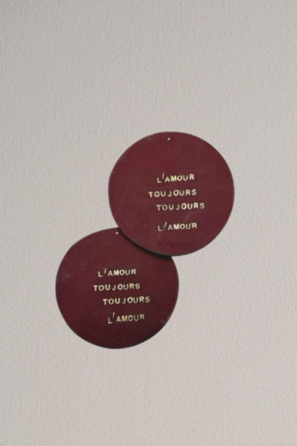 Plaquette "L'AMOUR TOUJOURS TOUJOURS L'AMOUR"