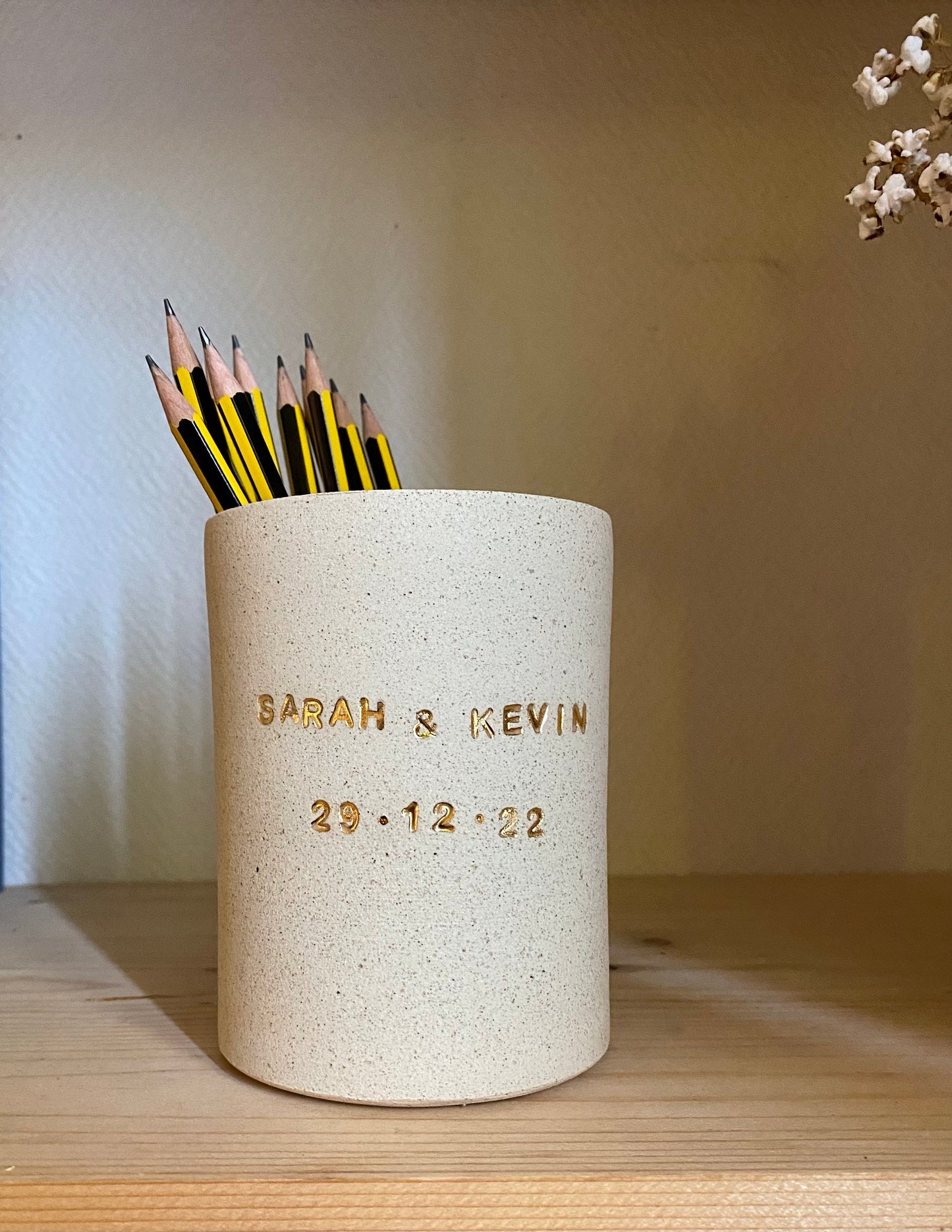 Petit vase avec texte personnalisable  ♡